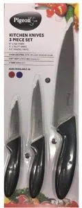 Pigeon by Stovekraft Stainless Steel Kitchen Knives Set, 3-Pieces, Multicolour