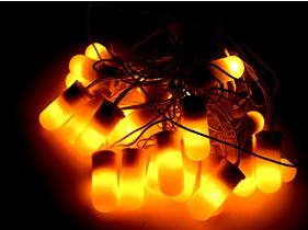 Tucasa DW-157 Capsule Shape String Light (Yellow)
