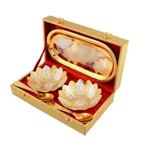 Adidev Brass Silver And Gold Plated Kamal Rs 210 amazon dealnloot