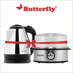 Butterfly Electric Kettle 1 8L Black Egg Rs 1599 flipkart dealnloot