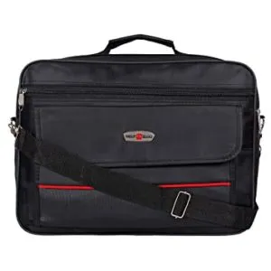 Cratos Polyester Black Water Resistant Briefcase Multi Rs 259 amazon dealnloot