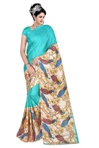 E Shop Online Women s Georgette Saree Rs 199 amazon dealnloot