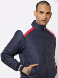 FORT COLLINS Panelled Bomber Jacket with Insert Pockets