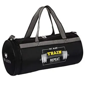 Fur Jaden Black 23L Duffle Gym Bag Rs 299 amazon dealnloot