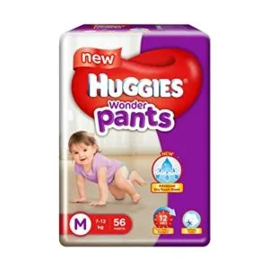 Huggies Wonder Pants Medium Size Diapers 56 Rs 349 amazon dealnloot