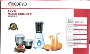 Koryo Plastic 500W Mixer Grinder KMXMG53 Small Rs 999 amazon dealnloot