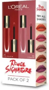 L OREAL PARIS Rouge Signature pack of Rs 646 flipkart dealnloot