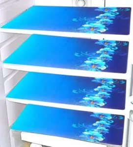 LooMantha Fridge Mat Blue Flower Rs 74 flipkart dealnloot