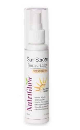 Nutriglow Sunscreen Fairness Lotion SPF 40 PA+++ (120 ml