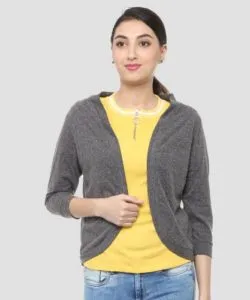 People Full Sleeve Solid Women Jacket Rs 250 flipkart dealnloot