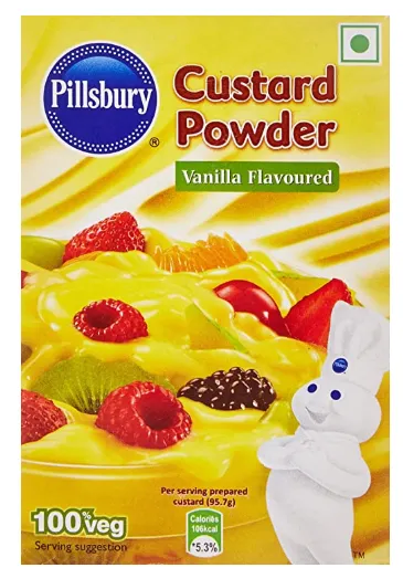 Pillsbury Custard Powder, Golden Vanilla, 100g