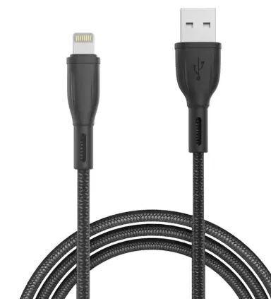 Portronics POR-1026 Konnect Plus Nylon Braided 1.2 m Lightning Cable 