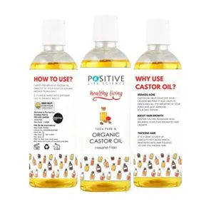 Positive Cold Pressed Castor Oil for Hair Rs 98 amazon dealnloot