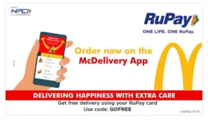 Get free delivery using Rupay Card