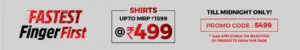 Men's Shirt worth Upto Rs 1599 at Rs 499