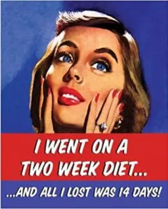 Sehaz Artworks 'Two Week Diet' Rectangular Wall Sign