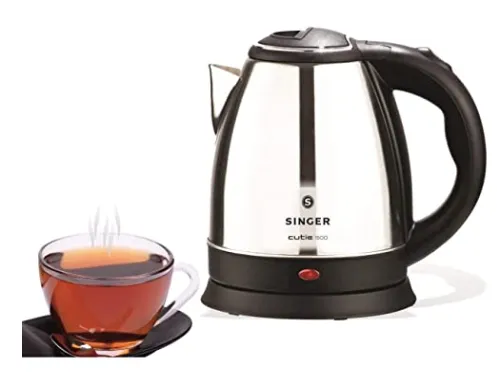 Singer Cutie DX 1500 Stainless Steel Electric Kettle, 1000 Watts