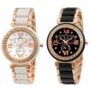 Swisstyle Analogue White Dial Black Dial Womens Rs 299 amazon dealnloot