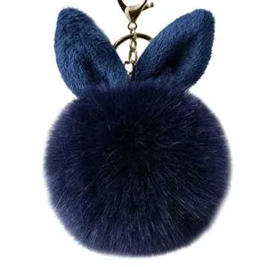 TOYMYTOY Cute Pom Pom Ball Keychain Rabbit Rs 53 amazon dealnloot
