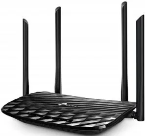 TP-Link Archer C6 Gigabit MU-MIMO Wireless Router, Dual Band 1200 Mbps Wi-Fi Speed, 5 Gigabit Ports, 4 External Antennas and 1 Internal Antenna WiFi Coverage with Access Point Mod