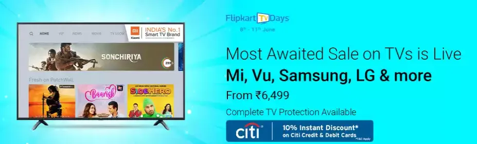 flipkart tv days