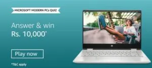 Amazon Microsoft Modern PCs Quiz Answers