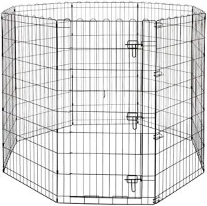 AmazonBasics Foldable Metal Pet Dog Exercise Fence Rs 2469 amazon dealnloot
