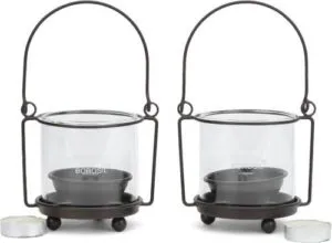 Borosil Borosilicate Glass 2 Cup Tealight Holder Rs 129 flipkart dealnloot