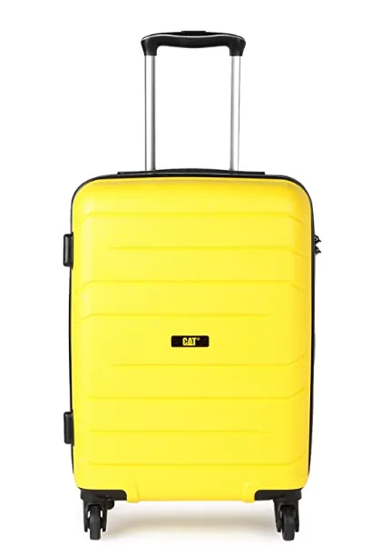 CAT Crosscheck Polypropylene 56 cms CAT Yellow Hardsided Cabin Luggage 