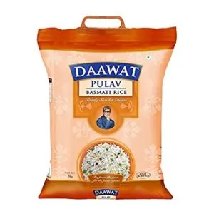 Daawat Pulav Basmati Rice 5kg Rs 106 amazon dealnloot
