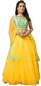 Dipzon villa Women s Net Lehenga Choli Rs 199 amazon dealnloot