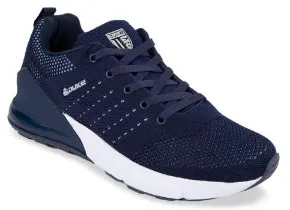 Duke Men Navy Blue Textile Running Shoes