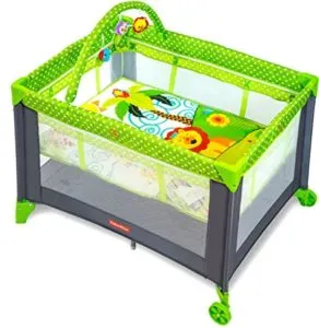 Fisher Price Babies Playmate Portable Cot Multi Rs 5649 amazon dealnloot