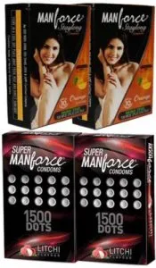 Manforce Condom Litchi And Orange Condom Set Rs 205 flipkart dealnloot