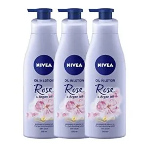 NIVEA Oil In Lotion Rose And Argan Rs 360 amazon dealnloot