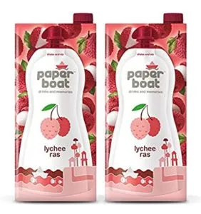 Paper Boat Fruit Juice Lychee Drink 1L Rs 110 amazon dealnloot
