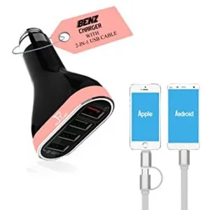 Phonokart Benz PKCCBZ4 BLK Rose Car Charger Rs 252 amazon dealnloot