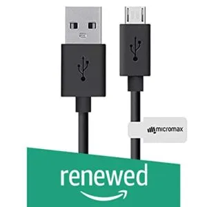 Renewed Micromax CBLDB10BM3ABLA Data Cable 3 2 Rs 68 amazon dealnloot