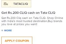 Swiggy Tata cliq offer