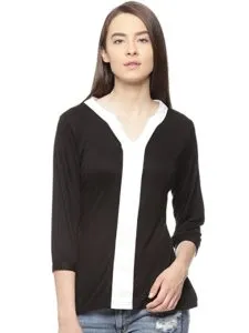 VVOGUISH Women s Regular Fit Cotton Top Rs 129 amazon dealnloot