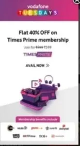 vodafone times prime membership