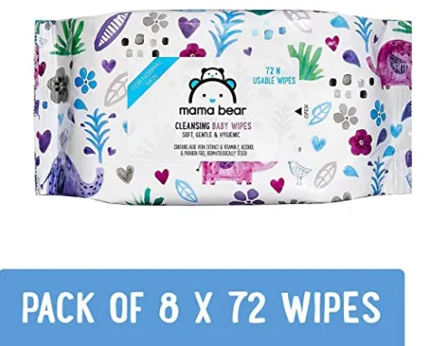 Amazon Brand - Mama Bear Cleansing Baby Wet Wipes 