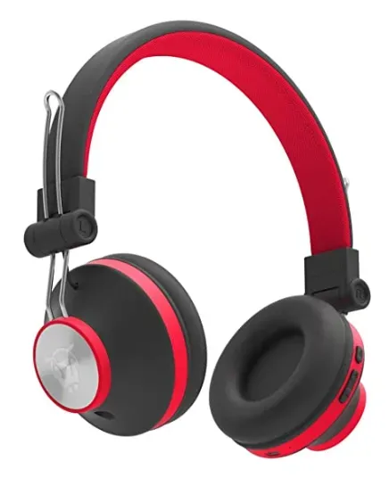 Ant Audio Treble H82 On Ear Bluetooth Headphone with Mic (Black Red)