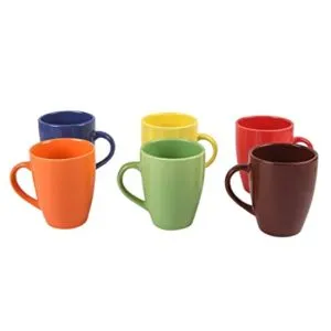 Anwaliya Gaia Series Ceramic Coffee Mugs 6 Rs 199 amazon dealnloot