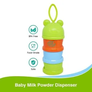 Baby Milk Powder Dispenser Age 3m Green Rs 129 amazon dealnloot