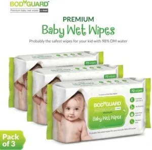 BodyGuard Premium Paraben Free Baby Wet Wipes Rs 139 flipkart dealnloot