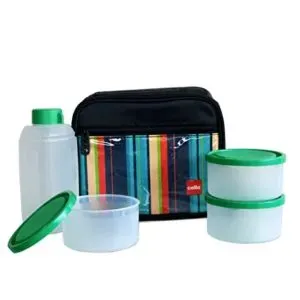 Cello Go 4 Eat Plastic Container Set Rs 200 amazon dealnloot