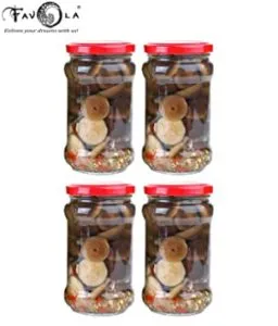 Favola Essentials Round Lug Glass Jar Red Rs 120 amazon dealnloot