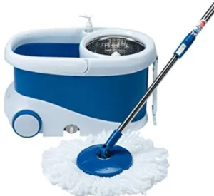 Gala Jet Spin mop with stainless steel wringer, jumbo wheels and 2 refills