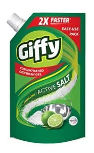 Giffy Green Lime Active Salt Concentrated Dish Rs 100 amazon dealnloot